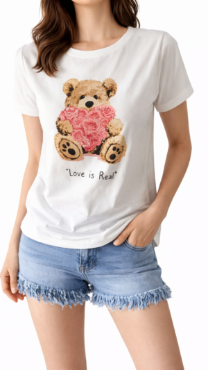 BLUZKA MIŚ „Love is Real „