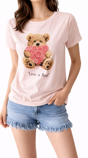 BLUZKA MIŚ „Love is Real „