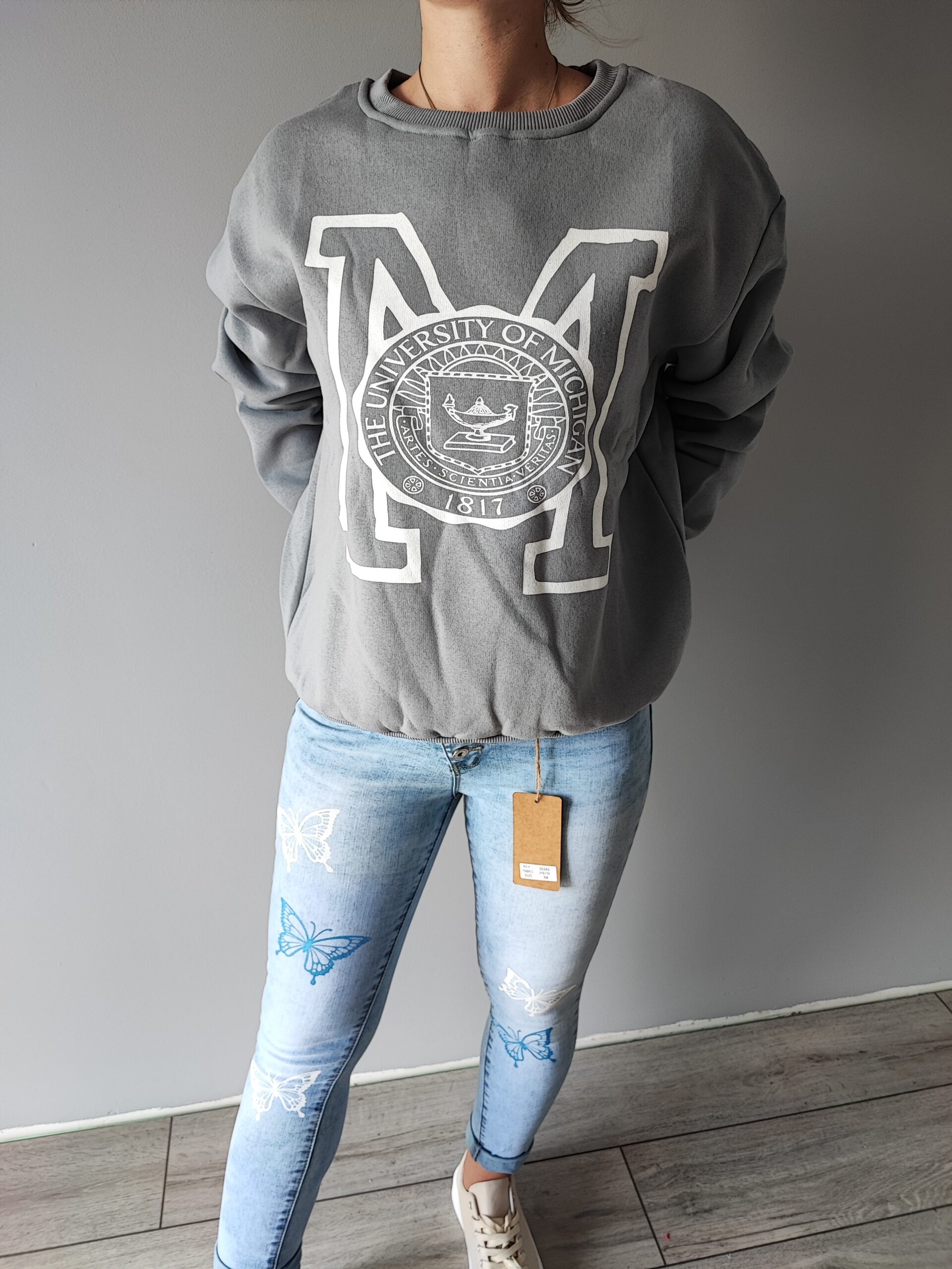 GRUBA MIESISTA BLUZA OCIEPLANA - obrazek 2