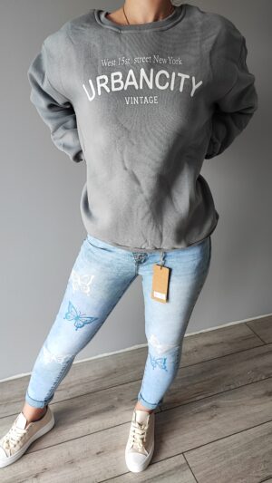 MIĘSISTA BLUZA LEKKO OCIEPLANA URBANCITY